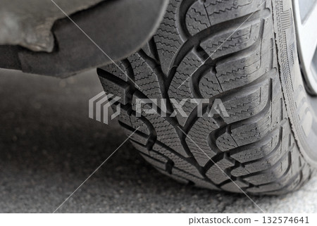 Car tire with winter tread pattern 132574641