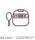 Illustration of a rice cooker 132576517