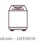 Washing machine illustration 132576519