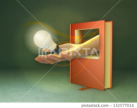 Red book with a window Red book with a window 132577018