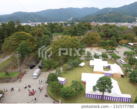 Aizuwakamatsu city from Wakamatsu Castle tower Aizuwakamatsu city from Wakamatsu Castle tower 132577780