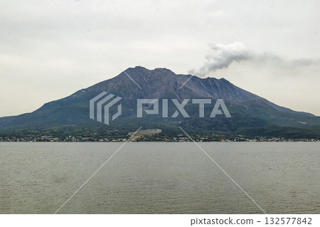 從鹿兒島仙岩園眺望櫻島 從鹿兒島仙岩園眺望櫻島 132577842