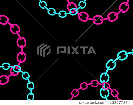 Cyberpunk Chain Abstract Background 132577874