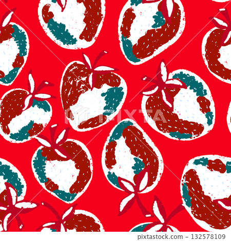 seamless pattern with strawberry seamless pattern with strawberry 132578109