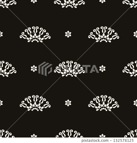 This stunning black and cream floral pattern is absolutely perfect for a wide variety of modern design projects This stunning black and cream floral pattern is absolutely perfect for a wide variety of modern design projects 132578125