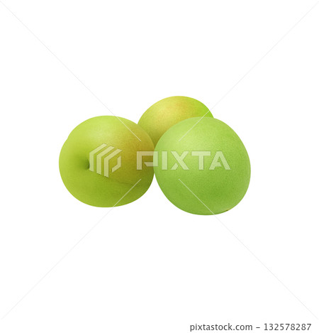 逼真的李子插圖 132578287