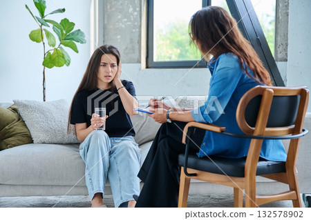 Professional psychological help for a teenager girl 132578902