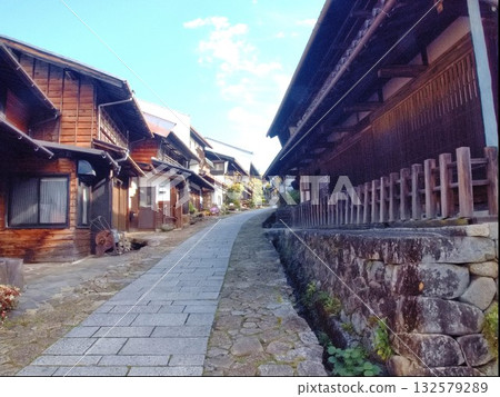 中山道馬籠宿的景色 中山道馬籠宿的景色 132579289