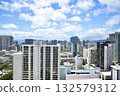 Blue sky seen from a hotel room in Hawaii 132579312