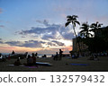 Sunset on a Hawaiian beach 132579432