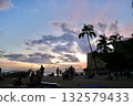 Sunset on a Hawaiian beach 132579433