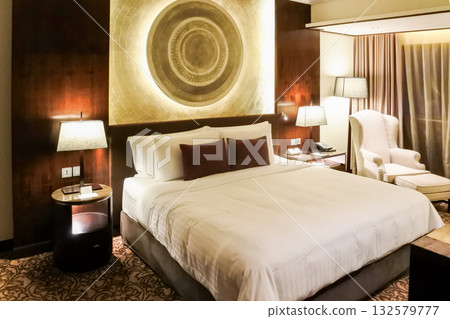 A room in a stylish overseas hotel A room in a stylish overseas hotel 132579777