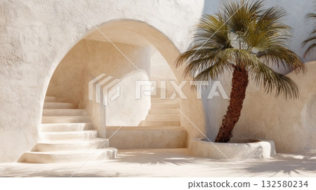 Palm tree and lovely design 132580234