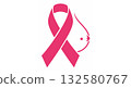 Pink Ribbon Breast Cancer Awareness Symbol 132580767