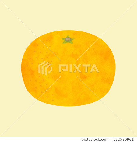 Mandarin orange illustration (watercolor style vector) Mandarin orange illustration (watercolor style vector) 132580961