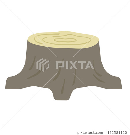 Stump illustration Stump illustration 132581120