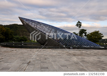 Ulsan Station modern architecture sculpture in South Korea 132581330