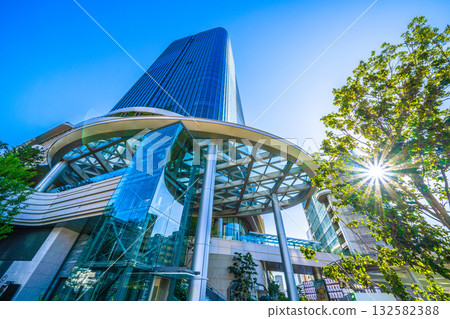 日本東京城市景觀 - 高輪Gateway站前的高輪Gateway城市景觀 132582388