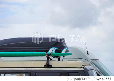 Camping vehicles in mountain nature Camping vehicles in mountain nature 132582661