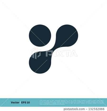 Connection Dots Icon Vector Logo Template Illustration Design. Vector EPS 10. 132582866
