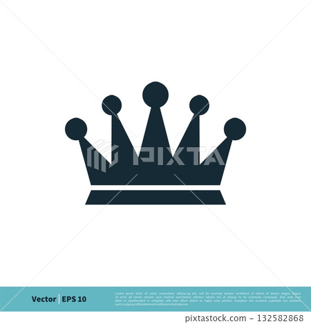 Crown of the King / Queen Icon Vector Logo Template Illustration Design. Vector EPS 10. Crown of the King / Queen Icon Vector Logo Template Illustration Design. Vector EPS 10. 132582868
