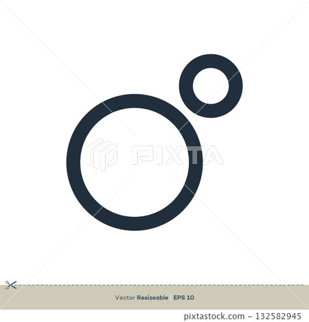 Line Art Circle Icon Vector Logo Template Illustration Design. Vector EPS 10. Line Art Circle Icon Vector Logo Template Illustration Design. Vector EPS 10. 132582945