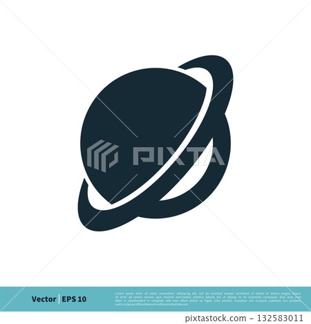 Planet Icon Vector Logo Template Illustration Design. Vector EPS 10. 132583011