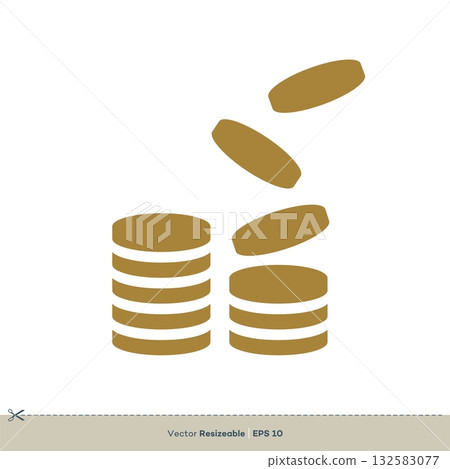 Money Icon Vector Logo Template Illustration Design. Vector EPS 10. Money Icon Vector Logo Template Illustration Design. Vector EPS 10. 132583077