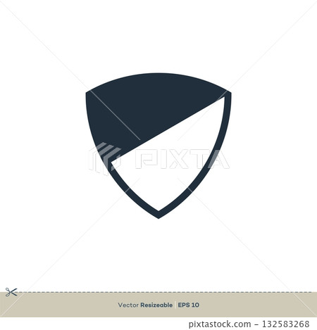 Simple Shield Icon Vector Logo Template Illustration Design. Vector EPS 10. Simple Shield Icon Vector Logo Template Illustration Design. Vector EPS 10. 132583268