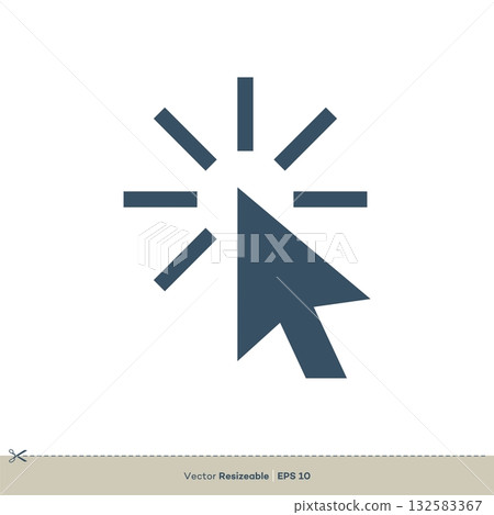 Click Icon Vector Logo Template Illustration Design. Vector EPS 10. Click Icon Vector Logo Template Illustration Design. Vector EPS 10. 132583367
