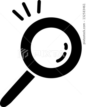 手繪風格的友善放大鏡圖標,主題為搜尋、調查和尋找 | 流行且易於使用的向量圖 手繪風格的友善放大鏡圖標,主題為搜尋、調查和尋找 | 流行且易於使用的向量圖 132583461