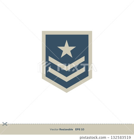 Star Badge Emblem Vector Logo Template Illustration Design. Vector EPS 10. 132583519