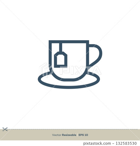 Cup of Tea Icon Vector Logo Template Illustration Design. Vector EPS 10. Cup of Tea Icon Vector Logo Template Illustration Design. Vector EPS 10. 132583530