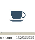 Cup Icon Vector Logo Template Illustration Design. Vector EPS 10. 132583535