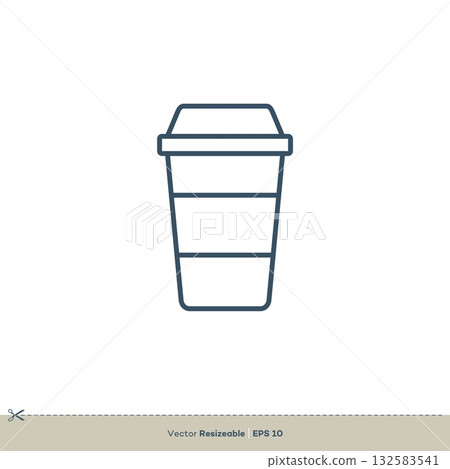 Cup Icon Vector Logo Template Illustration Design. Vector EPS 10. Cup Icon Vector Logo Template Illustration Design. Vector EPS 10. 132583541