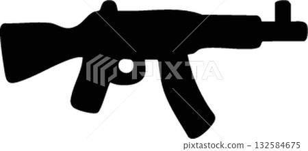 vector illustration of revolver and pistol logo 132584675