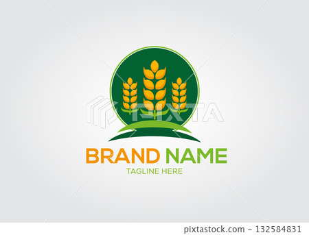 Simple agriculture logo,Luxury agriculture logo,professional agriculture logo,Template Design.(3) 132584831