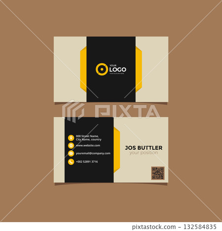 Modern Corporate Business Card Template Modern Corporate Business Card Template 132584835