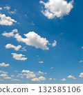 Beautiful blue bright sky with clouds. 132585106