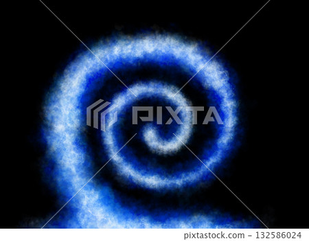 Bright blue cool spiral smoke swirl on transparent background creating glowing hypnotic energy vortex pattern Bright blue cool spiral smoke swirl on transparent background creating glowing hypnotic energy vortex pattern 132586024