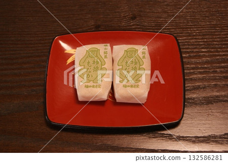 一款日式紀念品饅頭,圖案為綠猴 一款日式紀念品饅頭,圖案為綠猴 132586281