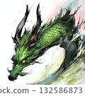 Chinese-style painting of the Zodiac: Dragon 132586873