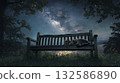 貓咪在星空下睡覺 132586890