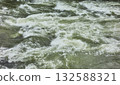 A rushing mountain river in Ecuador, natural background. 132588321