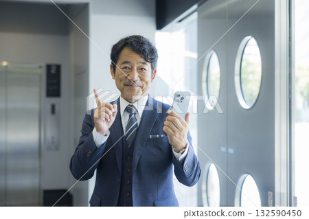 商人用智能手機 132590450