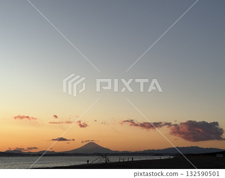 從海岸看日落 132590501