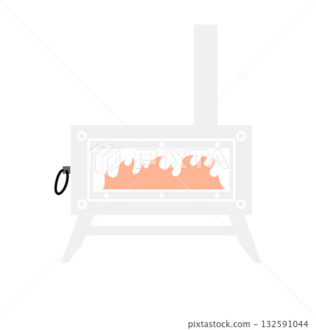 庫存插圖：篝火爐向量圖 132591044