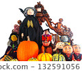 Halloween pumpkins and dolls 132591056