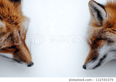 睡眼惺忪的蝦夷紅狐狸 132591079