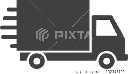 truck icon on white background 132592131